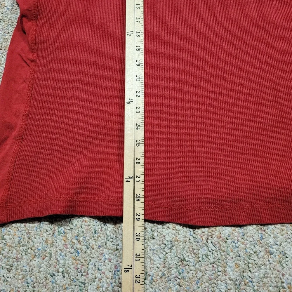 Nike Air Jordan Shirt Mens 3XL Red‎ Long Sleeve Waffle Knit Thermal Jumpman Logo